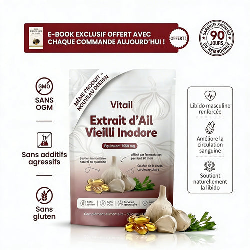 Vitail – Ail Noir Vieilli pour la Performance Masculine