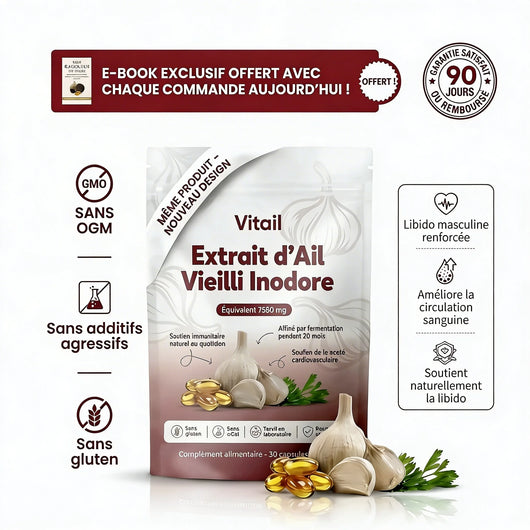 Vitail – Ail Noir Vieilli pour la Performance Masculine