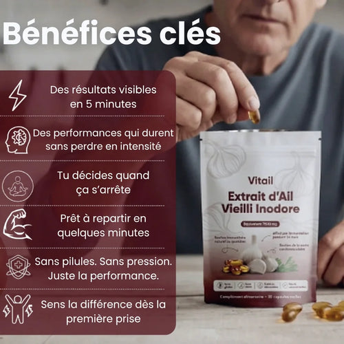 Vitail – Ail Noir Vieilli pour la Performance Masculine